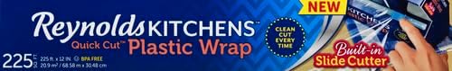 Reynolds Plastic Wrap, 225 Square Feet | Quick Cut | Pack of 2 - Image 2