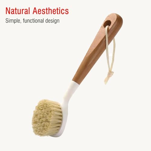 Wooden Dish Brush, Natural Soft Bristle Kitchen Dish Scrubber - Image 5