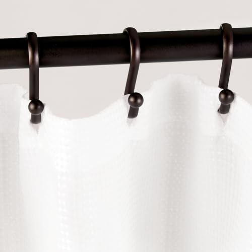 iDesign Metal Shower Curtain Hooks, The Axis Collection – Set of 12 - Image 4
