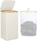 IEGrow Laundry Hamper with Lid, 110L Laundry Basket with Mesh Bags by iEGrow