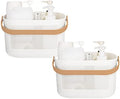 Plastic Portable Shower Caddy Basket, Storage Organizer, 2 Pack by UUJOLY