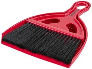 Restaurantware Red and Black Mini Dustpan and Brush Set, 10 Ct by Restaurantware
