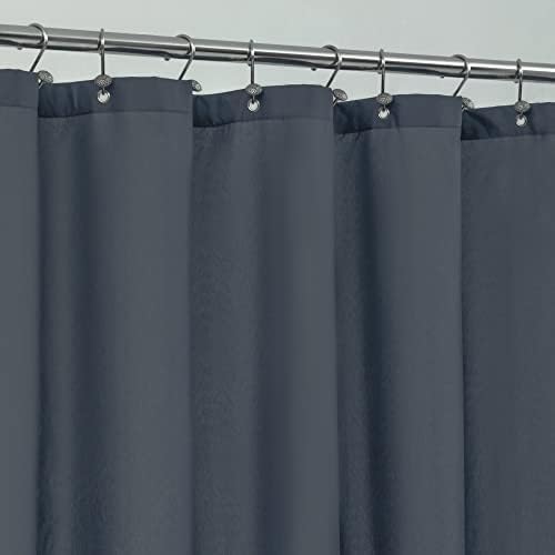 ALYVIA SPRING Extra Long Fabric Shower Curtain or Liner Stone Blue by ALYVIASPRING