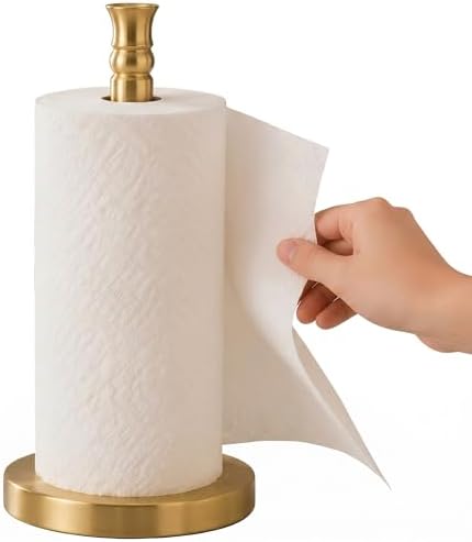 Paper Towel Holder, Stainless Steel Heavy Base, Paper Towel Holder Countertop by Sfemn