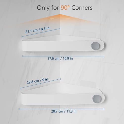 Sotfamily Plastic Shower Caddy Corner, 2 Pack - Image 3