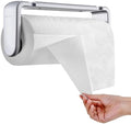 ONE Hand Tear Paper Towel Holder Under Cabinet/Wall by simpletome