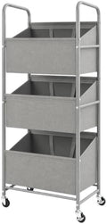 STO STO 3-Tier Vertical Rolling Laundry Hamper, Removable Bags by STOSTO