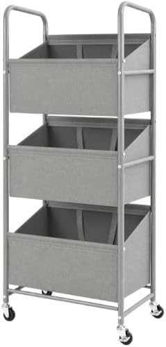 STO STO 3-Tier Vertical Rolling Laundry Hamper, Removable Bags by STOSTO