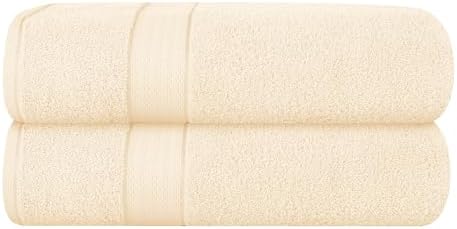GLAMBURG 700 GSM Premium Cotton 2-Pack Oversized Extra Large Bath Sheet Set by GLAMBURG