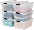 IRIS USA 6-Pack 18 Quart Clip Box by IRISUSA