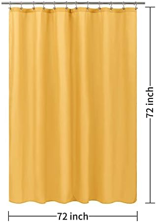 ALYVIA SPRING Waterproof Fabric Shower Curtain or Liner Yellow - Image 7