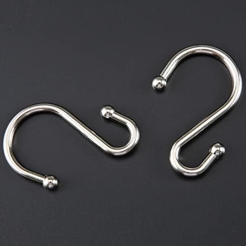 Nickel Shower Curtain Hooks, Rust Proof Shower Curtain Rings - Image 2