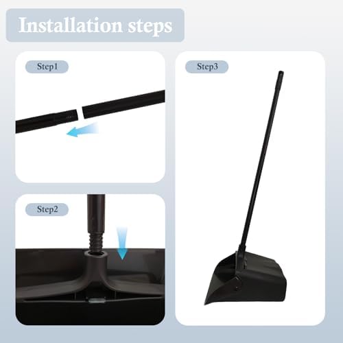 3-Pack Commercial Upright Dust Pan - Image 7