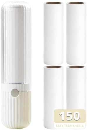 Compact Lint Remover with 150 Sheets, 1 Roller & 4 Refills by Sgdazo