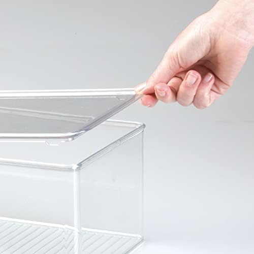 mDesign Stackable Plastic Closet Storage Container Bin Box - Image 7