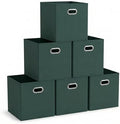 Household Essentials Foldable Fabric Storage Cubes 6-Pack – 11x11x11 Stackable by HouseholdEssentials