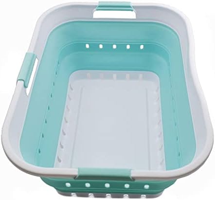 SAMMART 42L Collapsible Plastic Laundry Basket by SAMMART