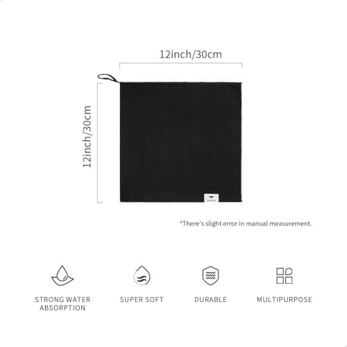 watchget Microfiber Cleaning Cloth, Barista Micro Towels 4 Pack Black - Image 2