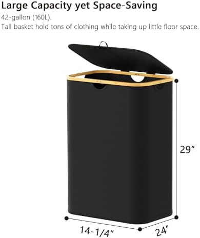 SpaceAid Double Laundry Hamper 2 Section - Image 5