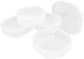 4Pcs Plastic Cotton Pads Holder, Portable Travel Dispenser by GUQIANLU