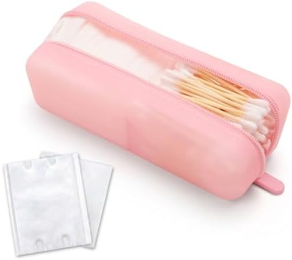 Cotton Pad Swab Travel Case, 2-in-1 Waterproof Organizer by VisFresh