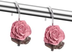 AGPTEK Rose Shower Curtain Hooks - Image 2