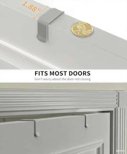 Moforoco Grey 9-Tier Over The Door Pantry Organizer, Pantry Organization and - Image 3