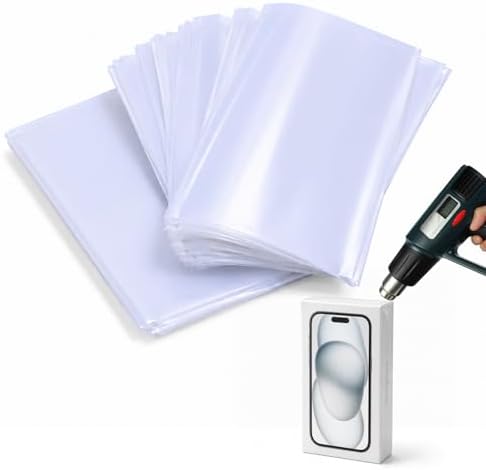 WIKDAY Heat Shrink Wrap Bags 100 PCS 8x11 Inches Cellophane Bags Wrapping by WIKDAY