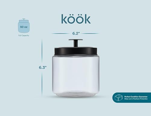 KooK Glass Kitchen Canister Set, Food & Storage Containers - Image 6