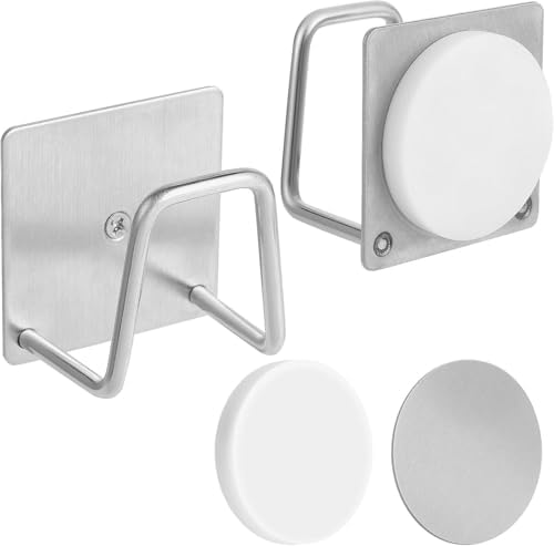 Magnetic Sponge Holder for Kitchen Sink, Strong Magnetic Stainless Steel by Unknown