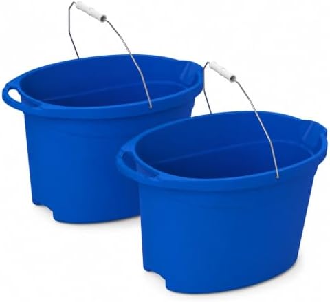 Wash Bucket 12 Quart Oval Plastic by Unknown