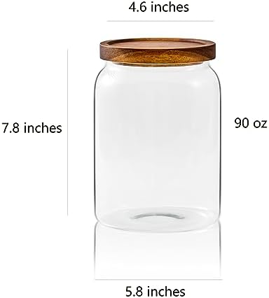 Sweejar Glass Jars for Laundry Room Organization, 90 ounce Laundry Pods - Image 2