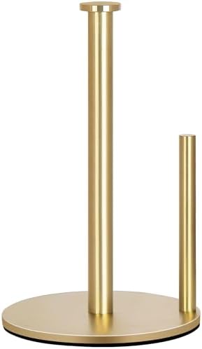 OBODING Gold Countertop Paper Towel Holder, Stainless Steel, Modern Kitchen and by OBODING