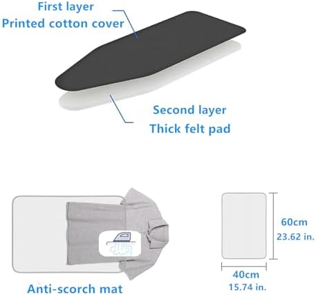 Easy to Install Ironing Board Cover, Extra Thick 2-Ply Design - Image 3