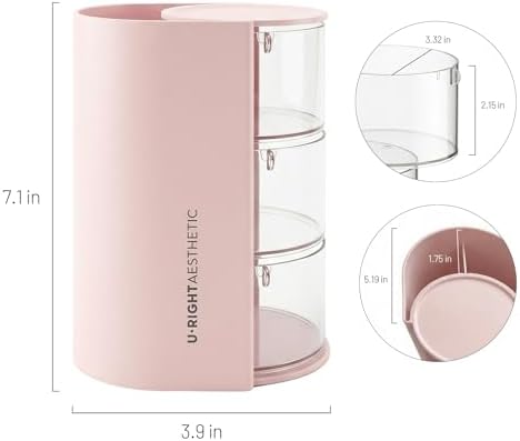 Qtip Holder, Vanity Makeup Brush holder, Sage Green Bathroom Canisters Dispenser - Image 7