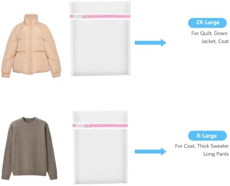 2PCS X-Large Heavy-Duty Mesh Laundry Bag: Ideal - Image 2