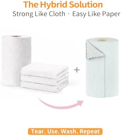 Viraelive Microfiber Cleaning Cloth Roll, 50 Pack - Image 3