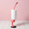 Maxdot Pink Flamingo Paper Towel Holder 18.7'' Cast Iron Paper Towel Holder by Maxdot