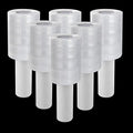 6 Pack 80 Gauge Stretch Wrap Film, 4 in x 1000 ft by HNBun