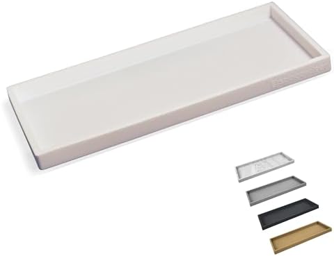 Spacewiser Silicone Countertop & Vanity Tray – 11.7” Bathroom Counter Tray by Spacewiser