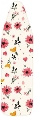 Red Floral Ironing Board Cover Soft Fabric Cover - Image 7