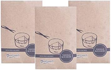 Vanilla Bourbon Scented Sachets Pack of 3, Everyday by FloralSimplicity
