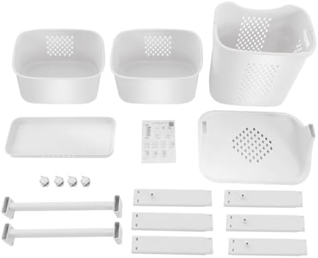 3 Tier Rolling Laundry Hamper Storage Sorter, Vertical Rolling Laundry Baskets - Image 7