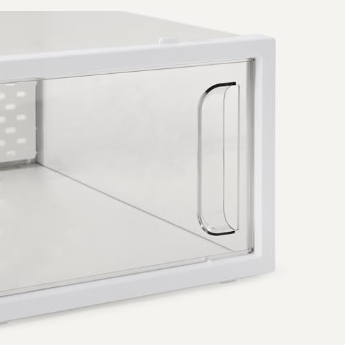 Amazon Basics Stackable and Foldable Clear Shoe Storage Organizer Box - Image 4