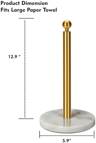 Gold Paper Towel Holder Countertop, - Image 5
