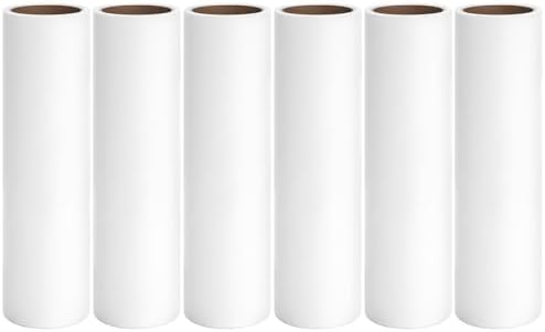 3.7 inch Lint Roller Refills for Portable Travel Lint Rollers, 6 Rolls by 40 by MINGRACE