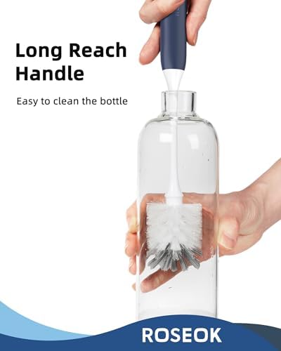 ROSEOK Bottle Brush, Water Bottle Brush, Flexible Bottle Brush, Cup Cleaner - Image 5