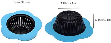 Silicone Kitchen Sink Strainer, 4.5" Diameter, 2 Red - Image 4