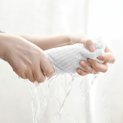Artoid Mode 100% Cotton White Waffle Weave Kitchen Dish Cloths, 12x12 Inch - Image 4