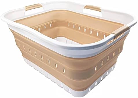 SAMMART 42L Collapsible Plastic Laundry Basket by SAMMART